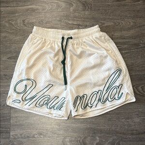 YoungLA Athletic Shorts with Green Accents